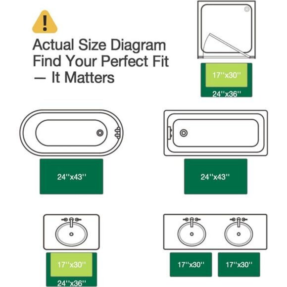 White bathroom rug non slip absorbent soft washable microfiber plush bath mat 17 - Picture 2 of 7